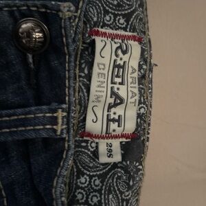 Ariat Denim Jeans with Paisley Detail
